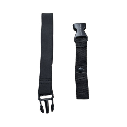 DetectorPro metal detector hip hanger with spring-loaded belt clip and adjustable nylon strap
