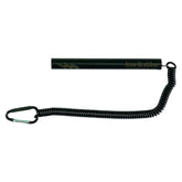 Black magnetic tool with lanyard on a white background