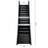 The Original Sluice black with two stainless steel rock bars 27.5" length 9.5"width 4" depth