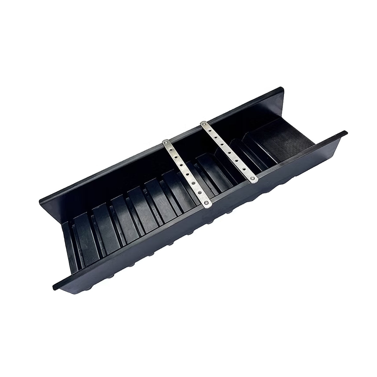 The Original Sluice black with two stainless steel rock bars