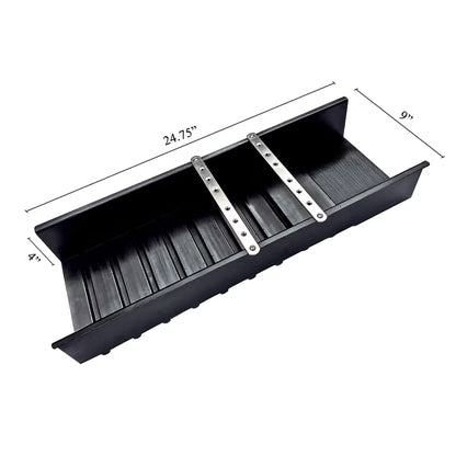 Dr. Sluice The Prospector Sluice - Drop Riffle Sluice Box 24.5 X 9 X 4 black