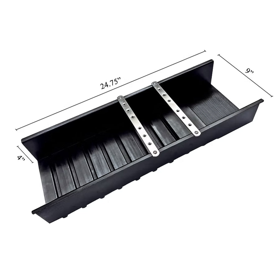 Dr. Sluice The Prospector Sluice - Drop Riffle Sluice Box 24.5 X 9 X 4 black