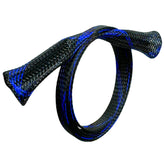 Blue Reptile Wrapz protective sleeve on metal detector coil cable