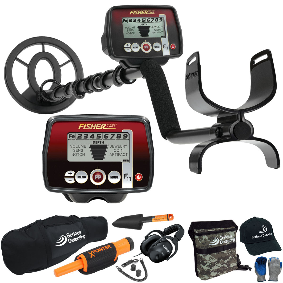 Fisher F11 Metal Detector Complete Package - PKSD