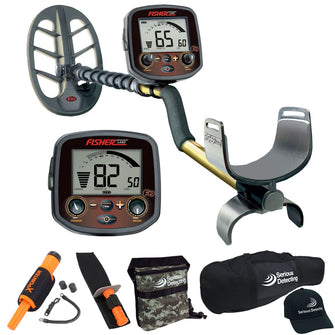 Fisher F19 11DD Metal Detector with 11" DD Elliptical Search Coil Pro Package