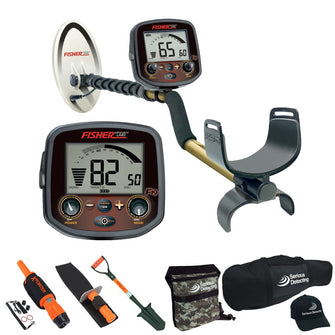 Fisher F19 Coin & Relic Metal Detector Complete Package