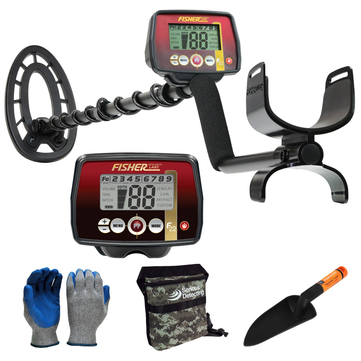 Fisher F22 Metal Detector Starter Package