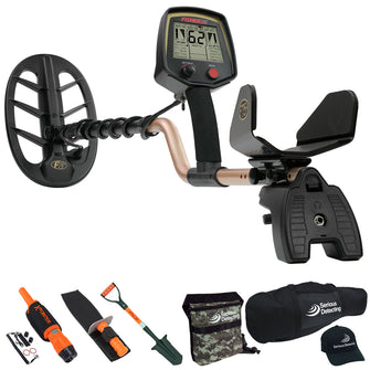 Fisher F75 Metal Detector with 11" DD Waterproof Search Coil Complete Package