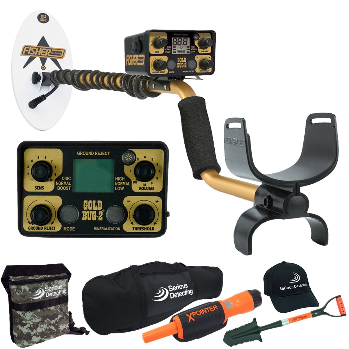 Fisher Gold Bug II Metal Detector Pro Package - PKSD