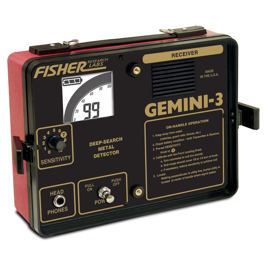 Fisher Gemini-3 Reciever Box on a white background