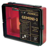 Fisher Research Labs Gemini-3 metal detector Transmitter box on a white background