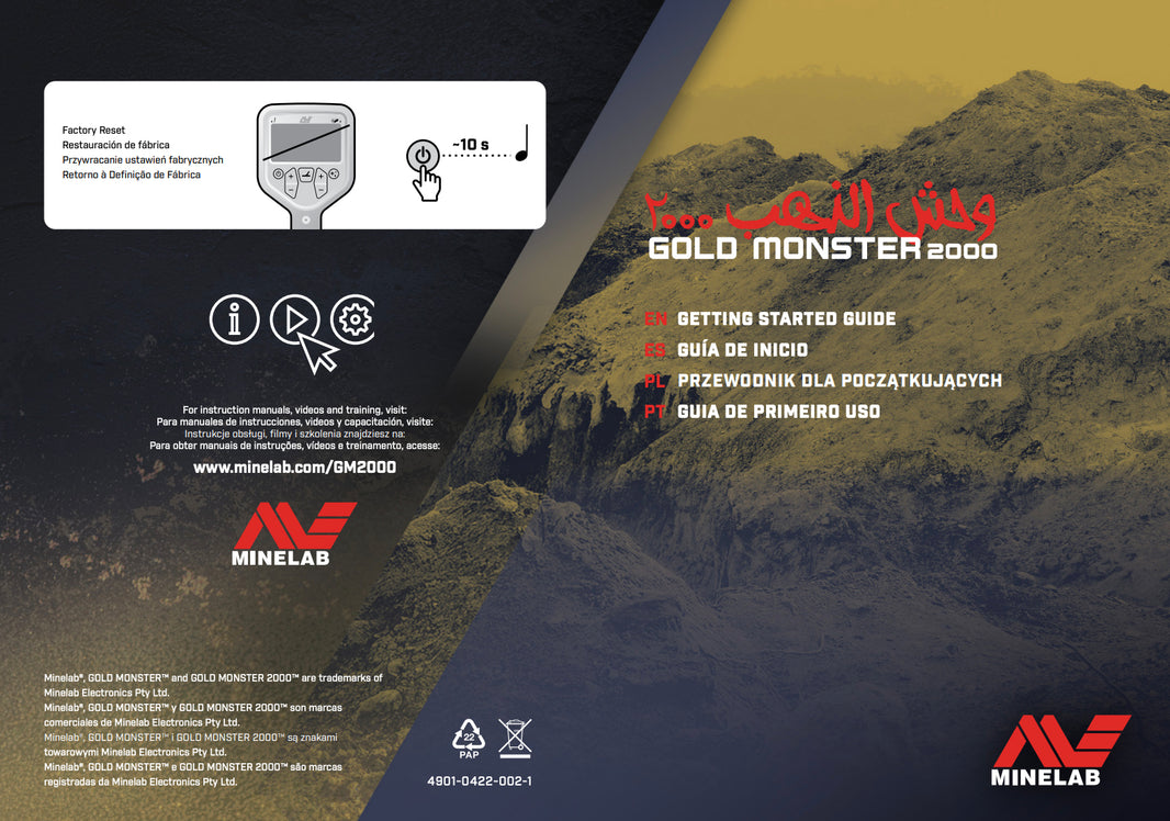 Gold Monster 2000 Digital Getting Start Guide
