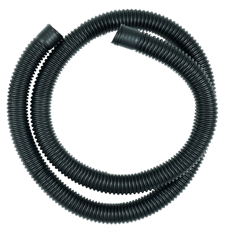 Coiled 6 foot black suction hose for the Gold-N-Sand X-Stream Hybrid Pro hand dredge.
