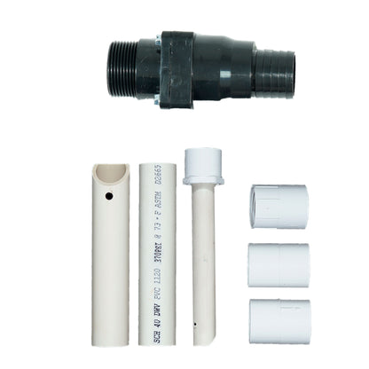 Gold-N-Sand nozzle set: Sniper, Bulk Sand and Classifier nozzles, 8 inch extension and hose coupling.