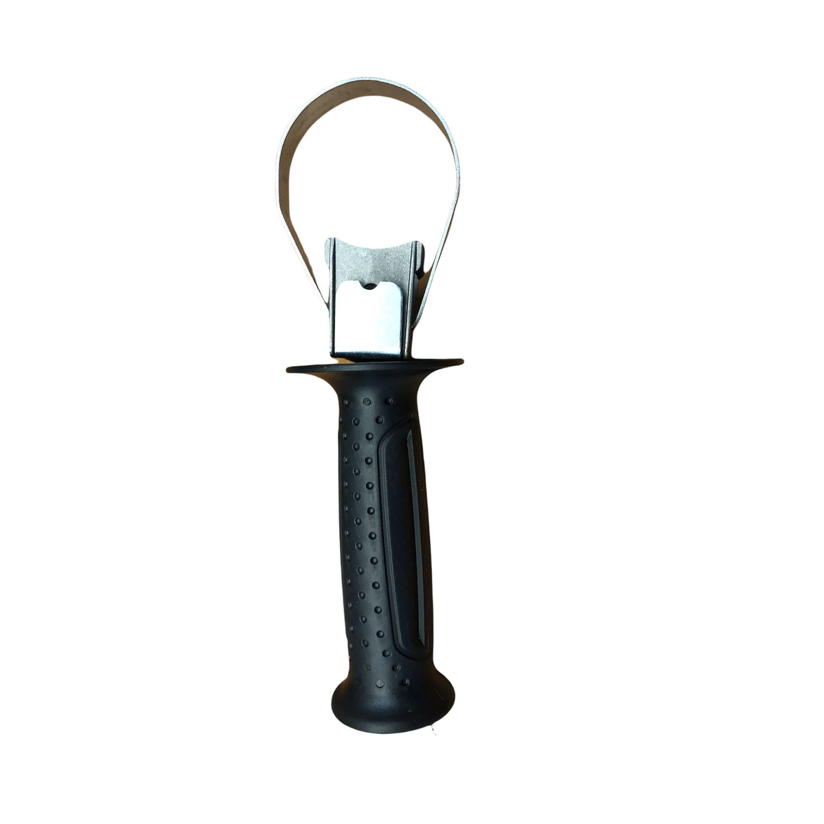 Gold-N-Sand Ergo Handle, black rubber grip with steel clamp band that slides onto the pump barrel