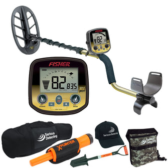 Fisher Gold Bug DP Metal Detector with 11" Elliptical Waterproof Search Coil Pro Package