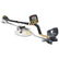 Fisher Gold Bug Pro metal detector with 5 inch and 10 inch search coils for gold prospecting from left side on a white background