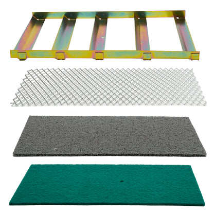 TerraX Aluminum Fix/Flared Sluice Box with Matting and Carry Strap