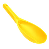 Yellow TerraX plastic sand scoop showing bright color for field visibility