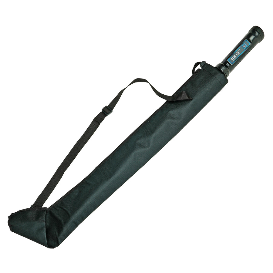 GR-3 metal detector inside carry bag with strap