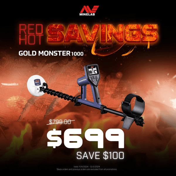 Minelab Gold Monster 1000 Metal Detector Starting at $699
 