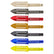 Motley Grass Knife collection showing multiple powder-coated color options including blue, red, green, and gold
