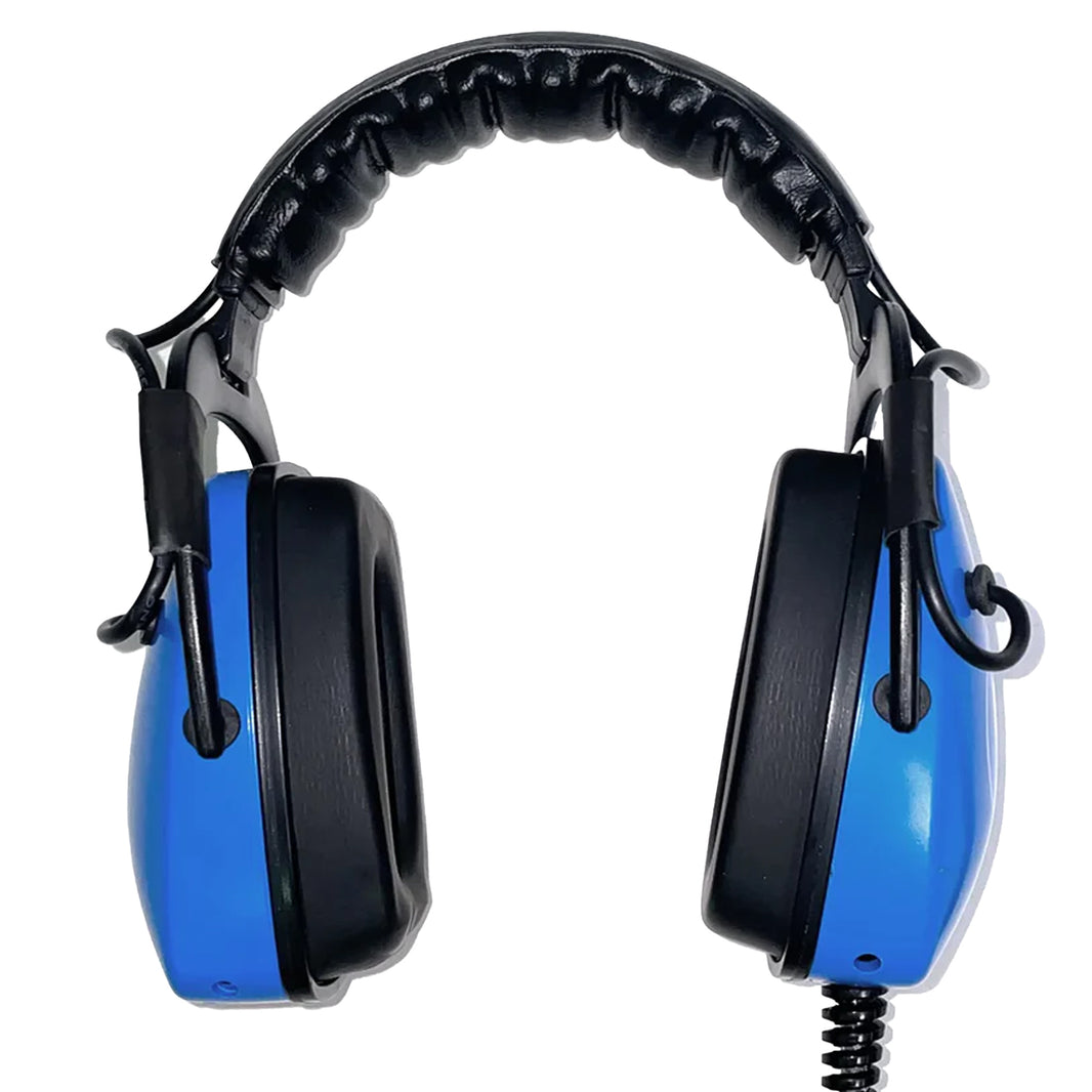 Blue Detecting Adventure Aqua-Tek waterproof headphones with coiled cord for Garrett AT detectors