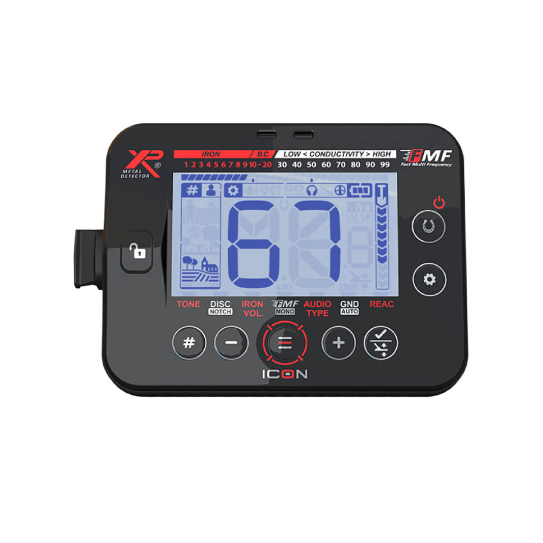 XP ICON remote control black and red with screen