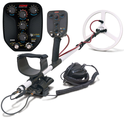 Fisher Impulse-AQ Limited pulse induction metal detector with 12.5-inch waterproof coil and control housing