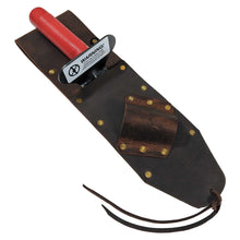 Brown Leather Sheath LEFT Sided & Lesche Digging Tool RIGHT Serrated
