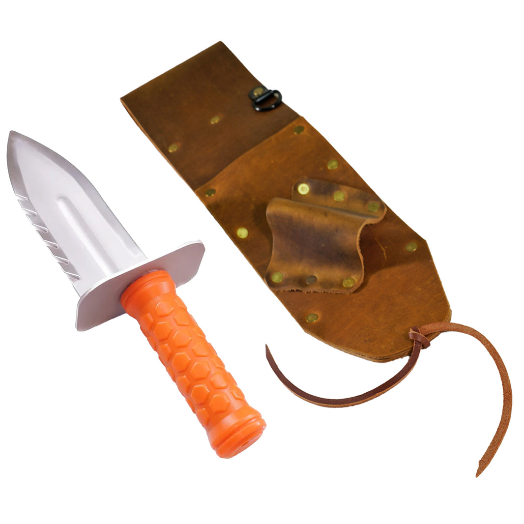 High Quality Brown Leather Sheath Left Sided & Quest Diamond Left Digger Tool