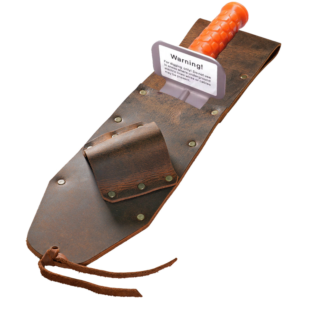 Quest Diamond digger with serrated edge and leather grip handle