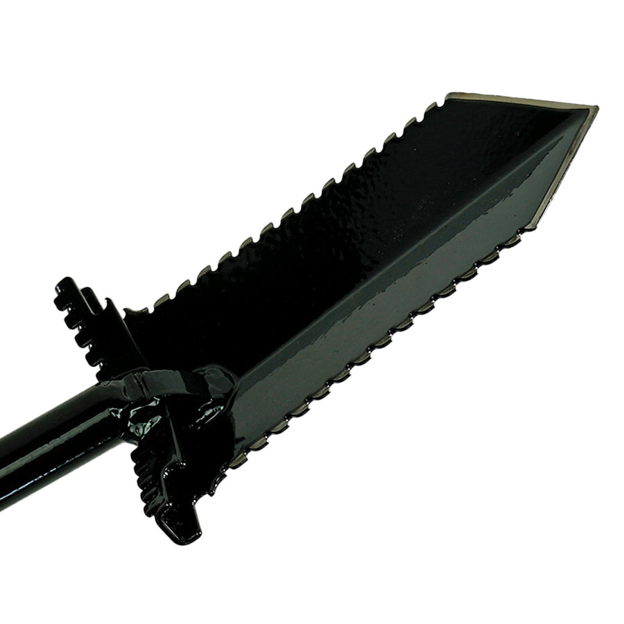 NX-7 shovel foot pegs detail showing wide non-slip design for stability
