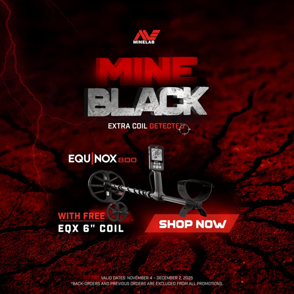 Minelab Equinox 800 with a FREE EQX 6" Coil