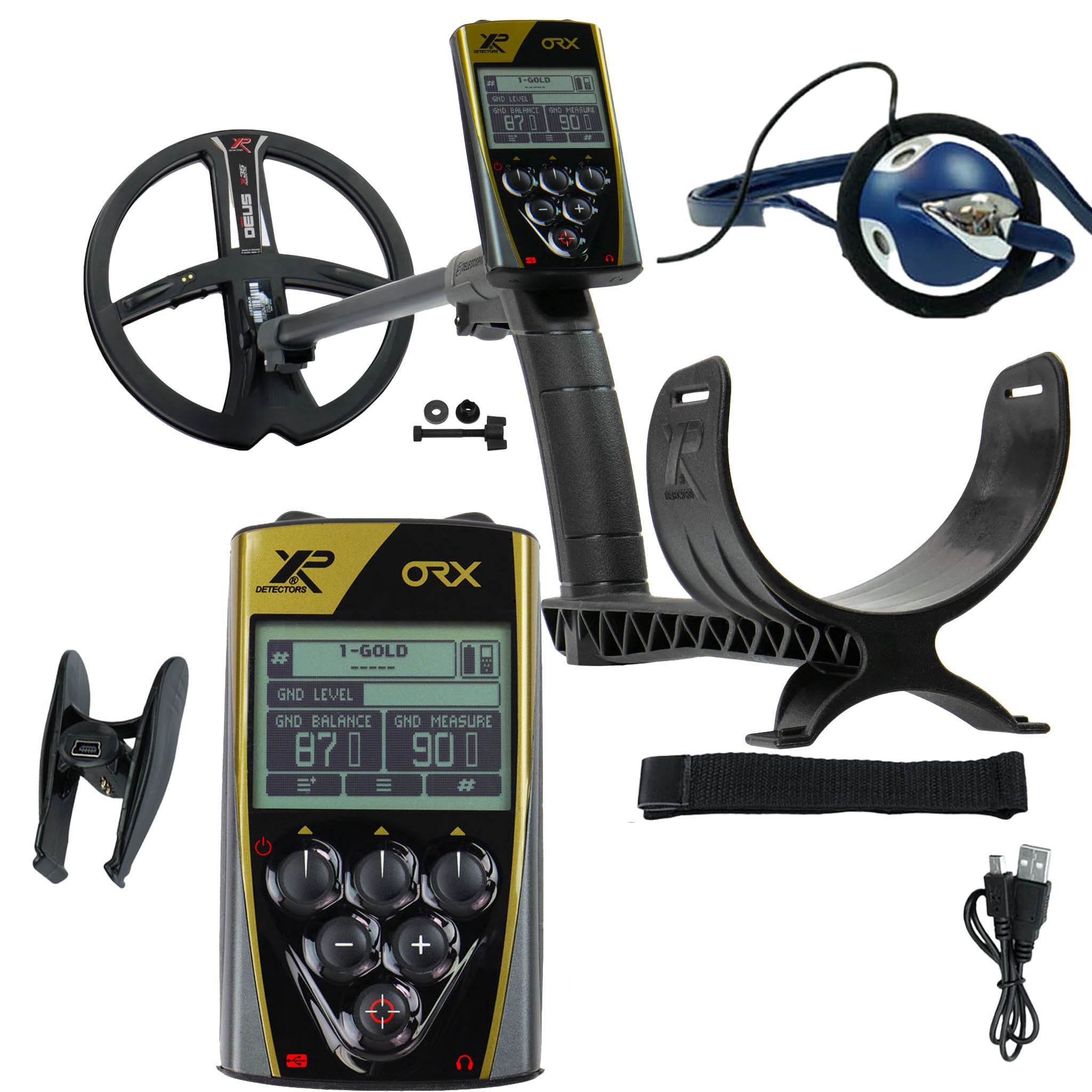 XP ORX Metal Detector Wireless Metal Detector with FX-02 Wired Backphone Headphones, 9" X35 Search Coil (Open Box)