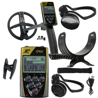 XP ORX Metal Detector Wireless Metal Detector with Back-lit Display, FX 03 Wired Headphones, and 9" X35 Search Coil