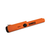 Orange Garrett Pro-Pointer AT metal detector Pinpointer with 'Garrett' branding on a white background