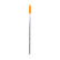A long, thin metal rod with a bright orange textured cap at the top, shown vertically against a plain white background.