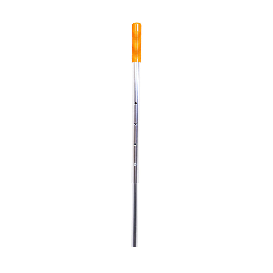 A long, thin metal rod with a bright orange textured cap at the top, shown vertically against a plain white background.