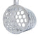 A silver metal sand scoop with a perforated round head and a long handle, shown on a plain white background.