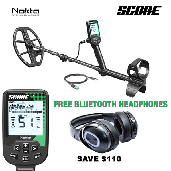 Nokta Score SMF Waterproof Metal Detector with FREE Bluetooth Headphones
