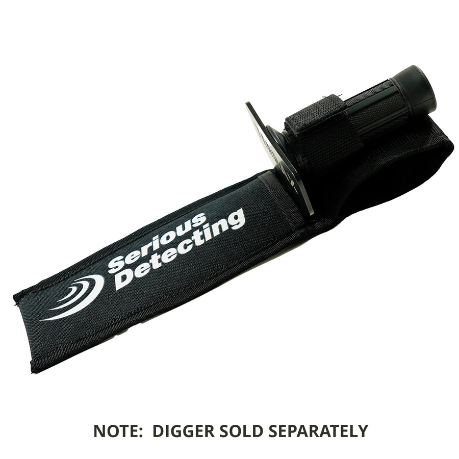 Black Serious Detecting nylon belt sheath with Velcro strap and belt loop