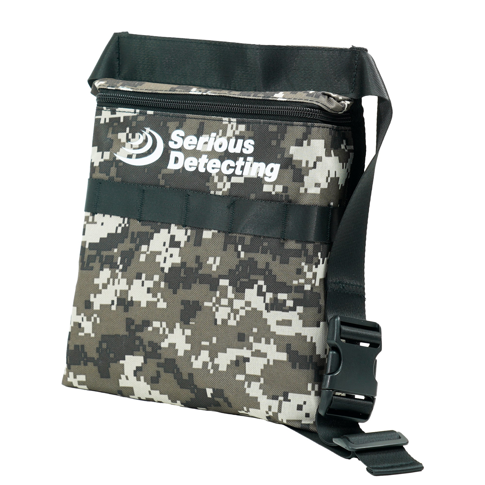 Serious Detecting Camo Bag Metal Detector Finds Bag with 42" Waist Belt