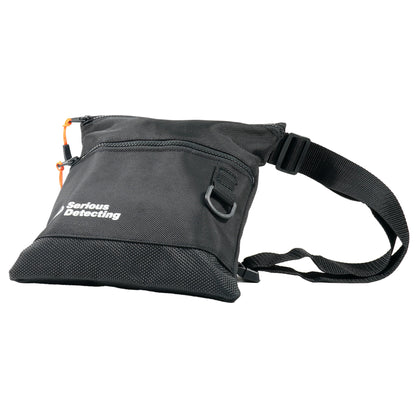 Serious Detecting Mesh Bottom Beach Finds Bag Pouch with 43-Inch Waist Belt for Metal Detecting