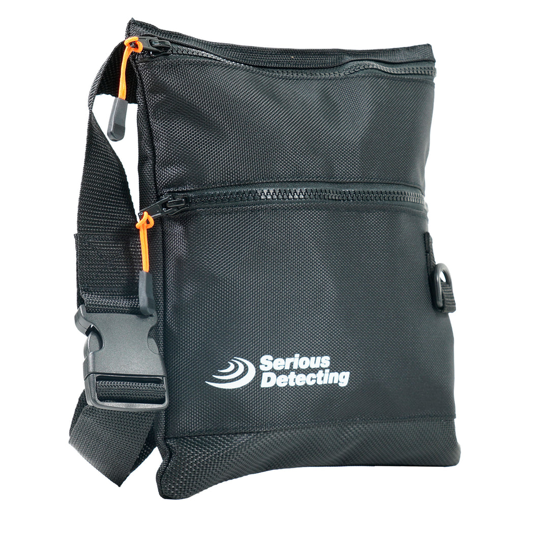 Serious Detecting Mesh Bottom Beach Finds Bag Pouch with 43-Inch Waist Belt for Metal Detecting