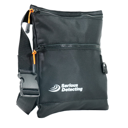 Serious Detecting Mesh Bottom Beach Finds Bag Pouch with 43-Inch Waist Belt for Metal Detecting