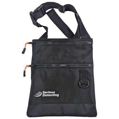 Serious Detecting Mesh Bottom Beach Finds Bag Pouch with 43-Inch Waist Belt for Metal Detecting