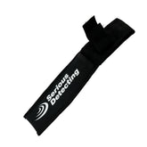 Close-up of Serious Detecting belt sheath Velcro strap securing hand digger tool