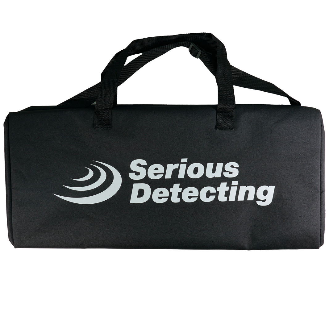 Black Serious Detecting padded carry bag with carry handles