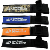 Serious Detecting nylon belt sheath worn on brown utility belt with hand digger secured